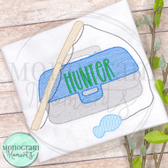 Fishing Tackle Box - SKETCH EMBROIDERY