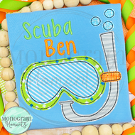 Scuba Mask -  BEAN APPLIQUE