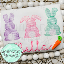 Load image into Gallery viewer, Bunny Tail Trio - SKETCH EMBROIDERY
