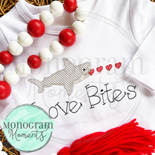 Load image into Gallery viewer, Shark Eating Hearts - SKETCH EMBROIDERY
