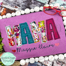 Load image into Gallery viewer, Mama Scribble -  BEAN APPLIQUE
