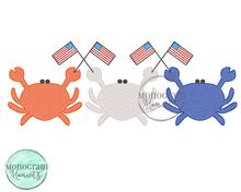 Load image into Gallery viewer, USA Crabs- SKETCH EMBROIDERY
