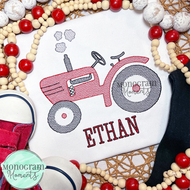 Vintage Tractor- SKETCH EMBROIDERY
