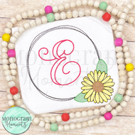Sunflower Frame - SKETCH EMBROIDERY