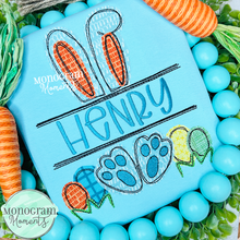 Load image into Gallery viewer, Bunny Name Plate - BEAN APPLIQUE
