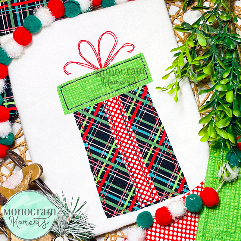 Tall Present - BEAN APPLIQUE – Monogram Moments