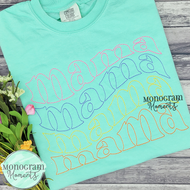 Mama Retro - BEAN OUTLINE EMBROIDERY