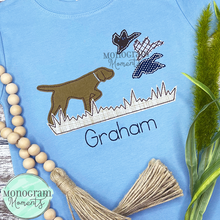 Load image into Gallery viewer, Dog &amp; Duck Hunting - BEAN APPLIQUE

