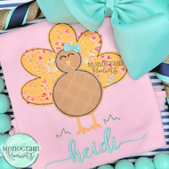 Girl's Turkey - BEAN APPLIQUE
