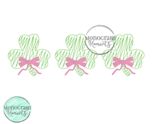 Load image into Gallery viewer, Zaggy Girl&#39;s Clover Trio - SKETCH EMBROIDERY
