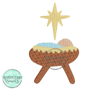 Load image into Gallery viewer, Manger Scene- MINI FILL EMBROIDERY
