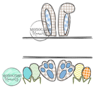 Load image into Gallery viewer, Bunny Name Plate - BEAN APPLIQUE
