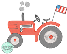 Load image into Gallery viewer, Vintage USA Tractor- SKETCH EMBROIDERY
