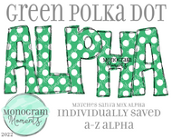 Green Polka Dot Alpha