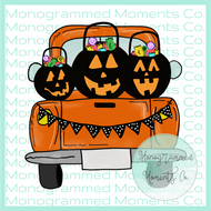 Vintage Truck - Trick or Treat Pumpkins