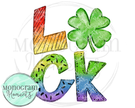 Luck Doodle Letters