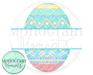 Boy's Easter Egg Name Plate