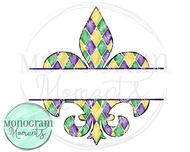 Fleur De Lis Name Plate