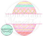 Girl's Easter Egg Name Plate