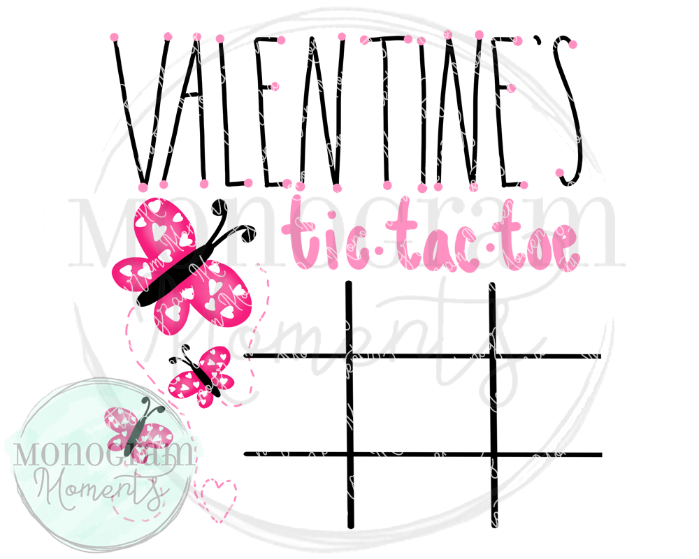 Girl's Valentine's Day Tic-Tac-Toe