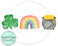 Shamrock, Rainbow, Gold Trio