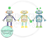 Boy's St. Patrick's Day Robot Trio