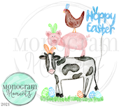 Blue Easter Animal Stack