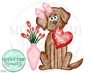 Girl's Valentine's Day Chocolate Dog