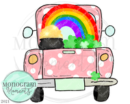 Pink St. Pat Back of Truck