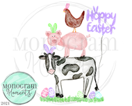 Purple Easter Animal Stack