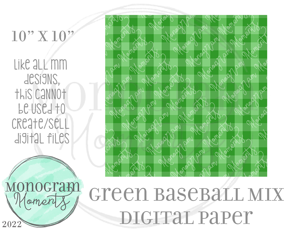 Green Baseball Mix DP –