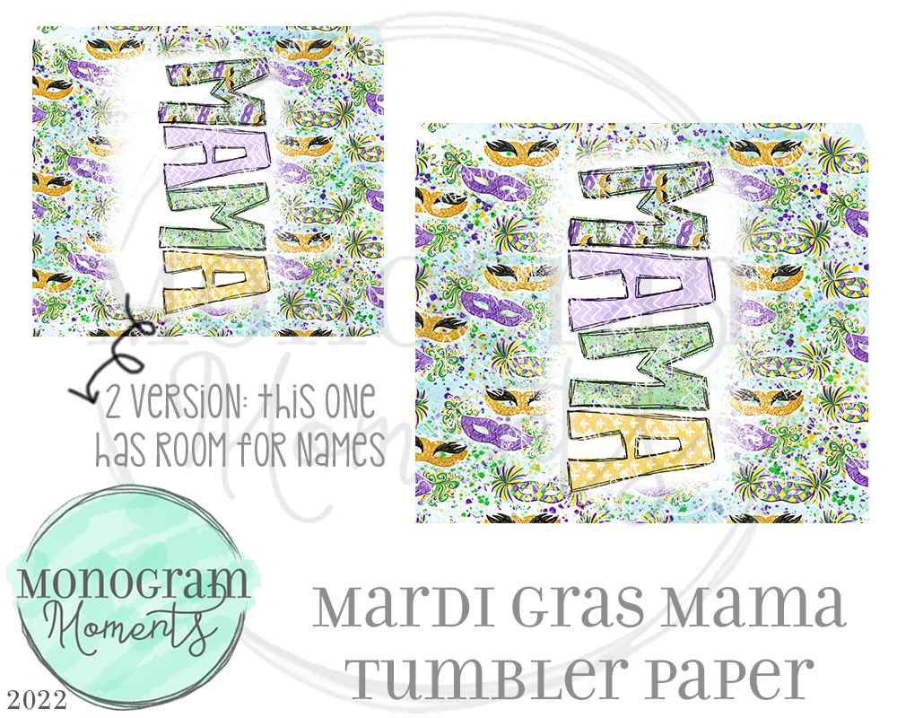 Mardi Gras Masks MAMA Tumbler DP