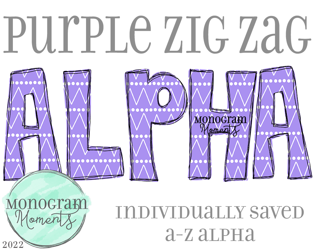 Purple Zig Zag Alpha