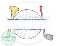 Boy's Golf Name Plate