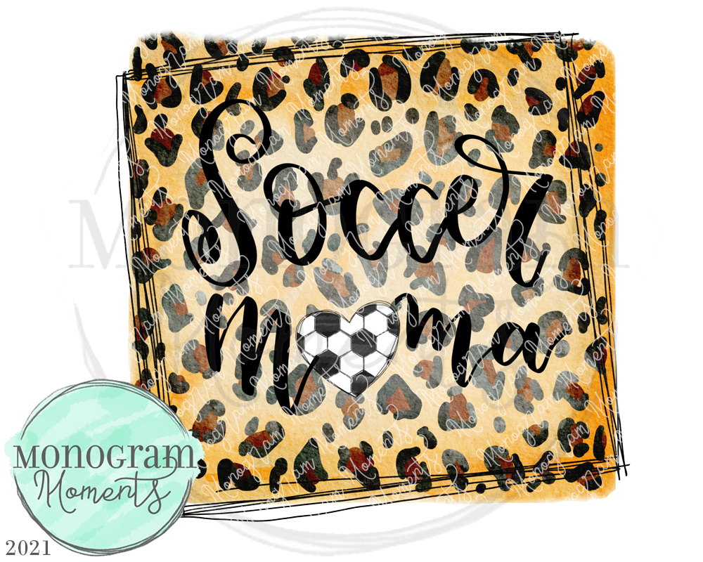 Soccer Mama Leopard Frame