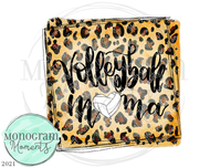 Volleyball Mama Leopard Frame