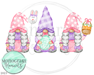 Girl's Easter Gnome Trio