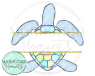 Blue Turtle Name Plate