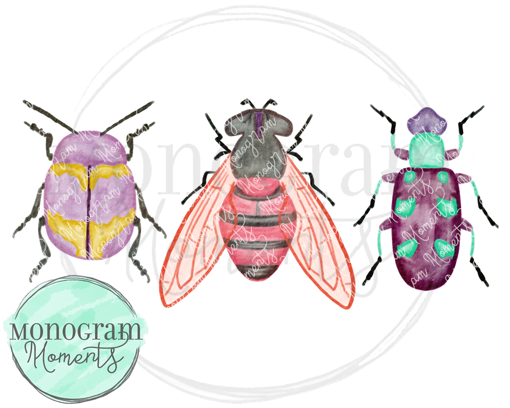 Realistic Girl's Bug Trio – Monogram Moments