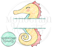 Seahorse Name Plate