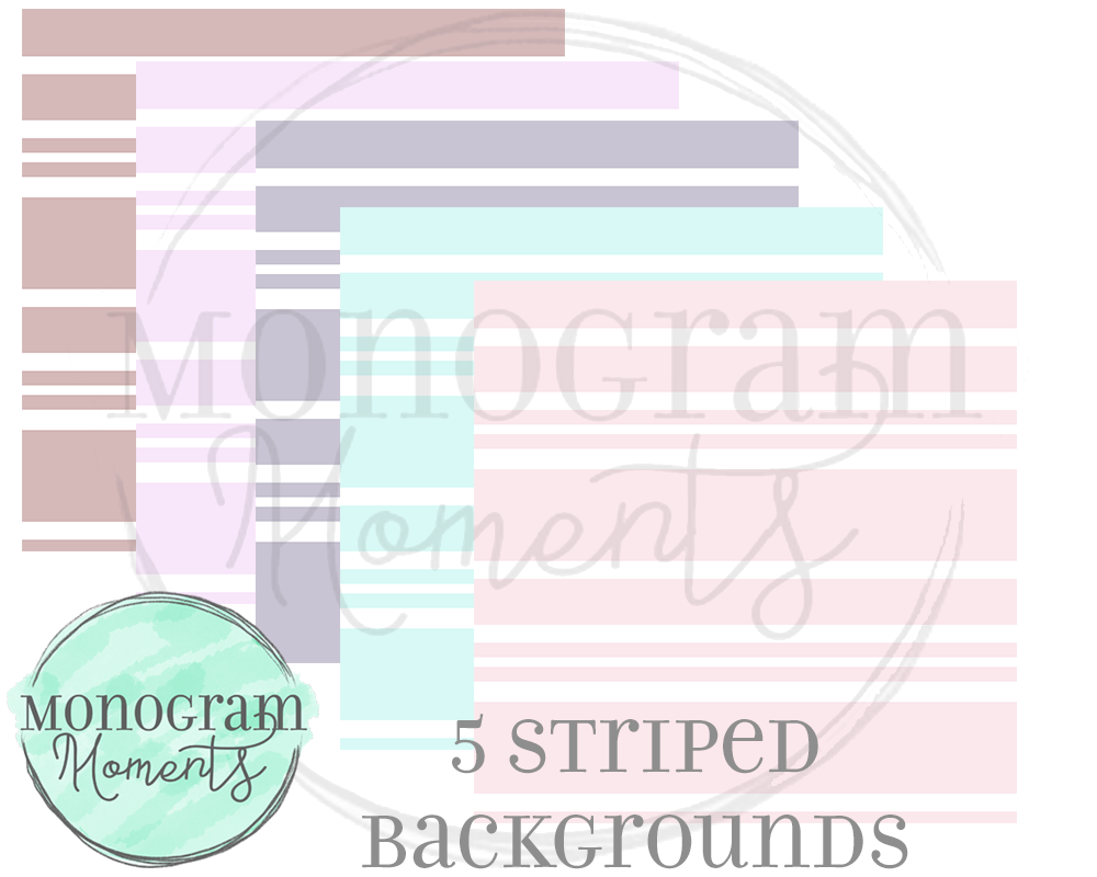 Girl's Neutral Striped Backgrounds