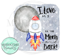 Load image into Gallery viewer, Rocket Ship - Love to the Moon
