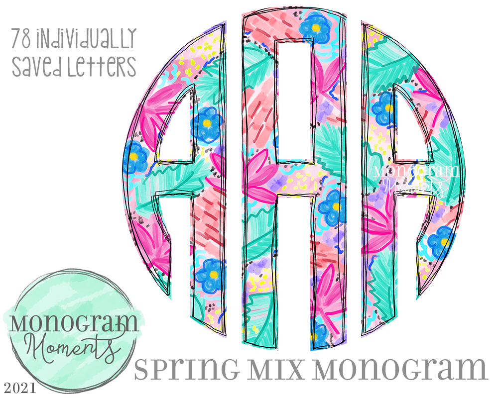 Spring Mix Monogram