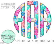 Spring Mix Monogram
