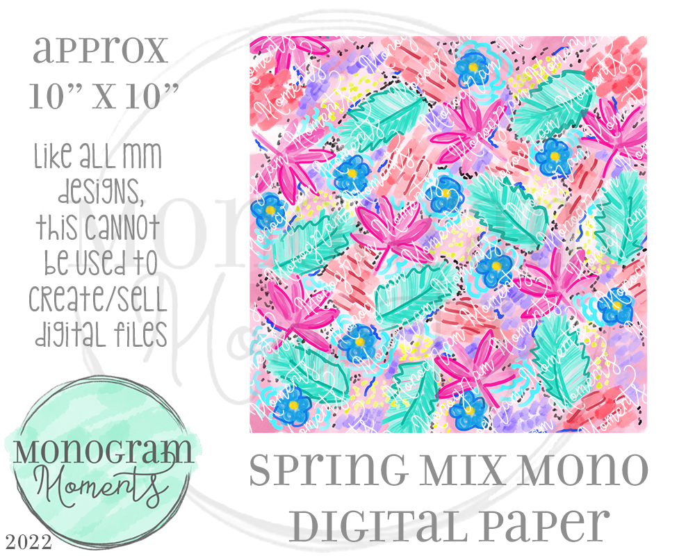 Spring Mix Mono DP – Monogram Moments