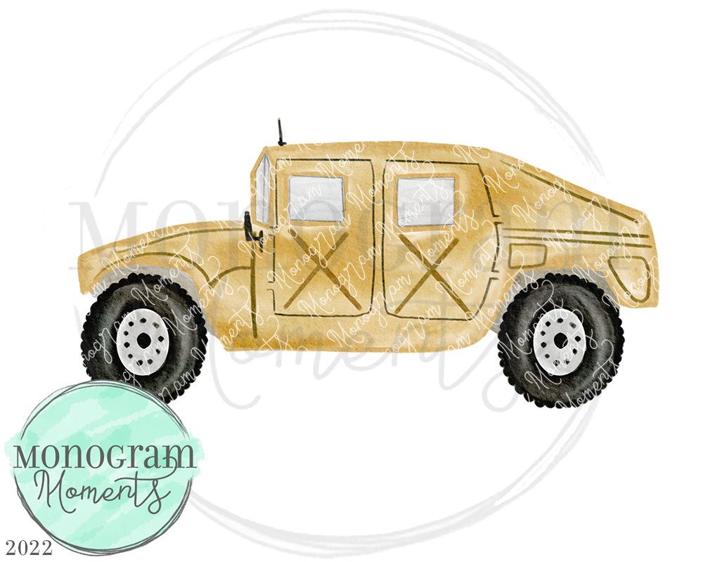 Tan Humvee