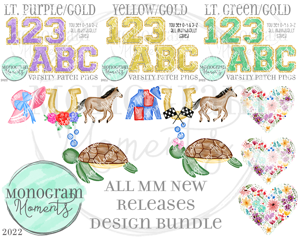 New Release Bundle 4/12/22 - Save 50% - 8 Total Designs