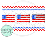 Flag Trio - Faux Smocking