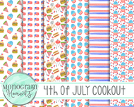 4th of July Cook Out - Digital Paper