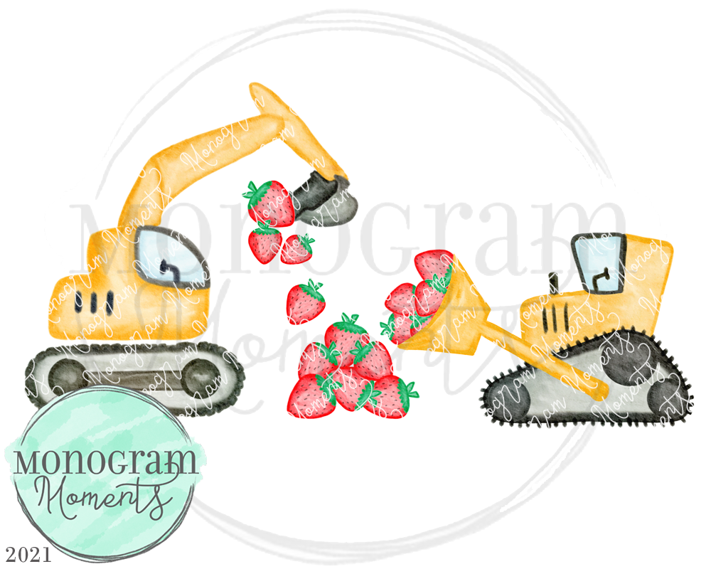 Strawberry Construction Trio